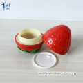 Tarro de crema para bebés Tarro de plástico con forma de fruta